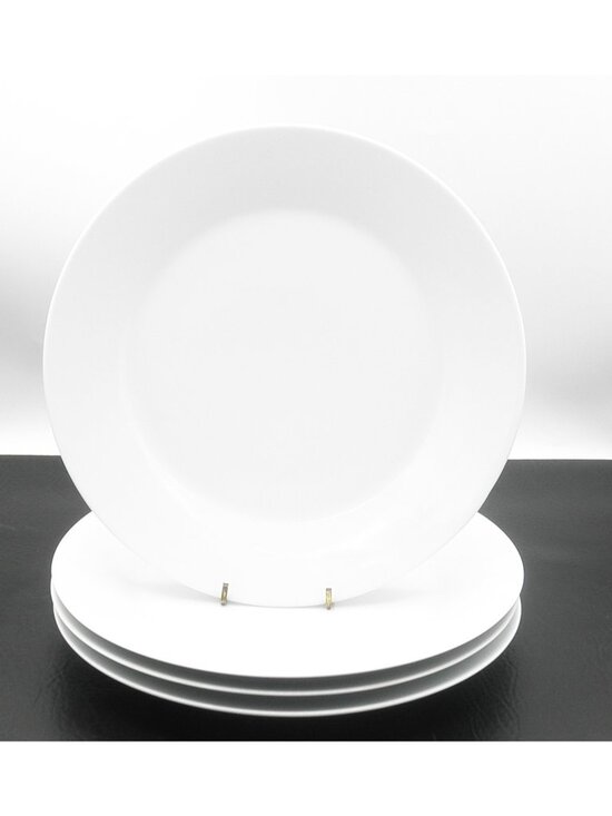 IKEA Other - IKEA 17208 White Dinner Plates Set of 4 Made in Turkey 10.25 Inches Slanted Rim